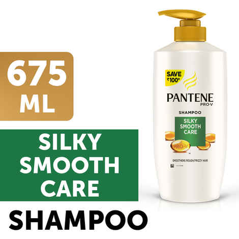 Buy Pantene Silky Smooth Care Shampoo (675 ml) - Purplle