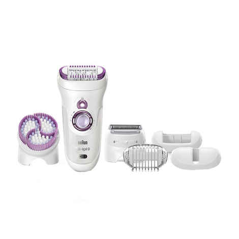 Buy Braun SE9-961 Legs-Body-Face Epilator (White/Purple) - Purplle