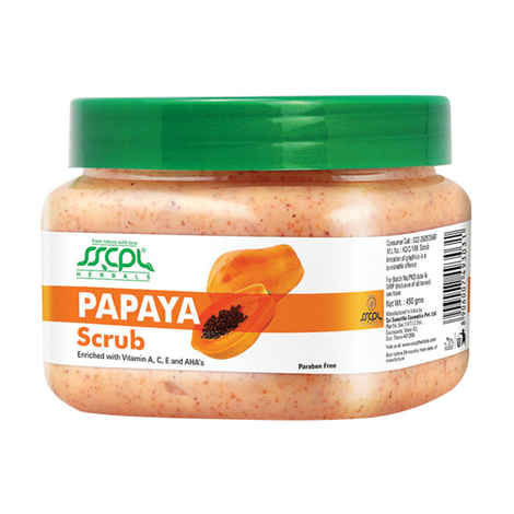 Buy SSCPL Herbals Papaya Scrub (450 g) - Purplle