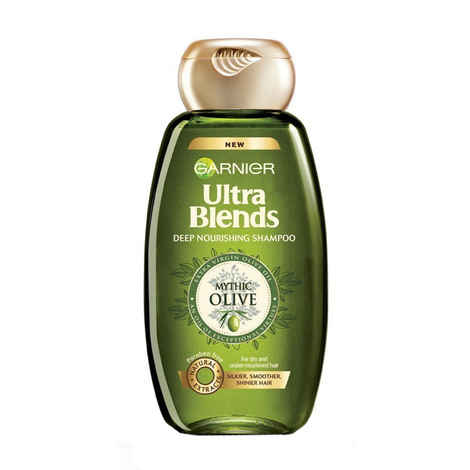 Garnier Ultra Blends Shampoo, Mythic Olive (360 ml)