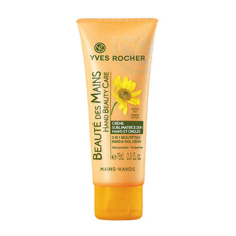 Buy Yves Rocher Beautifying Hand And Nail Cream (75 ml) - Purplle