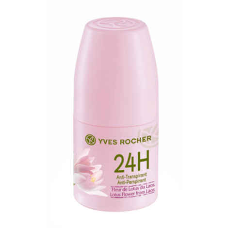 Buy Yves Rocher Jardins Du Monde 24 Hours Anti Perspirant Lotus Flower From Laos Roll On Bottle (50ml) - Purplle