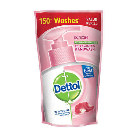 Buy Dettol Skincare Ph Balanced Liquid Handwash Soap Refill Pouch (185 ml) - Purplle