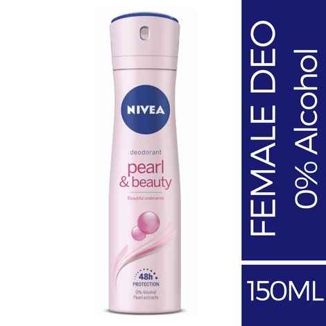 Buy Nivea Deodorant, Pearl & Beauty, Women (150 ml) - Purplle