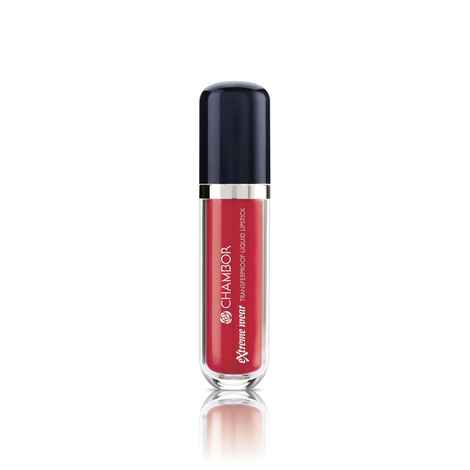Buy Chambor Extreme Wear Transferproof Liquid Lipstick, Firey Red No.431 - Purplle