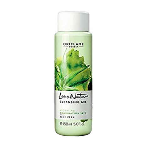 Buy Oriflame Love Nature Cleansing Gel Hydrating Normal Skin Aloe Vera (150 ml) - Purplle
