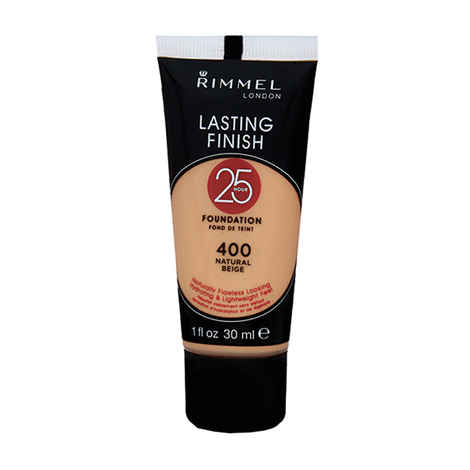 Buy Rimmel Lasting Finish 25 Hours Foundation -Natural Beige #400 (30 ml) - Purplle