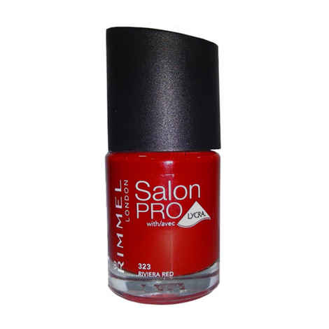 Buy Rimmel Salon Pro With Avec Lycra - Riviera Red #323 (12 ml) - Purplle