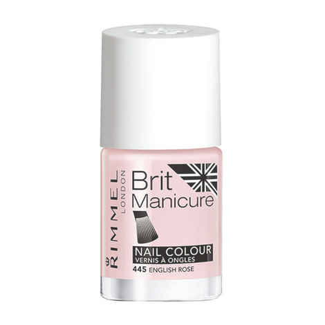 Buy Rimmel Brit Manicure Nail Tip Color - English Rose #445 (12 ml) - Purplle