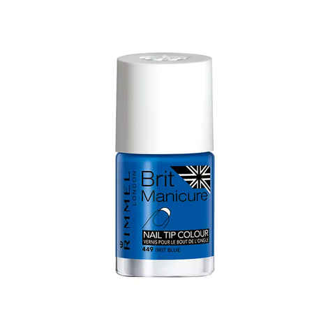 Buy Rimmel Brit Manicure Nail Tip Color - Brit Blue #449 (12 ml) - Purplle