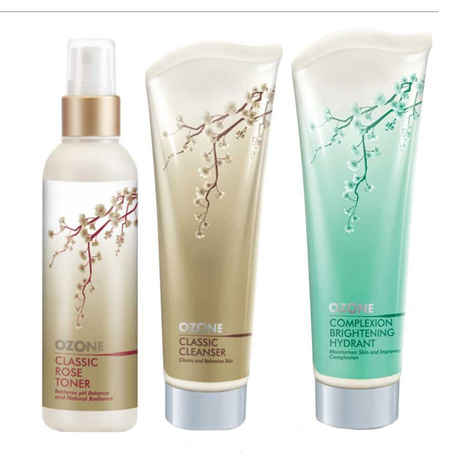 Buy Ozone Ayurvedics Rose Toner + Cleanser + Complexion Brightening Hydrant (200 g) - Purplle