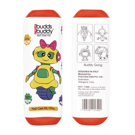 Buy Buddsbuddy Nailcare Kit17Pcs Pack Red - Purplle