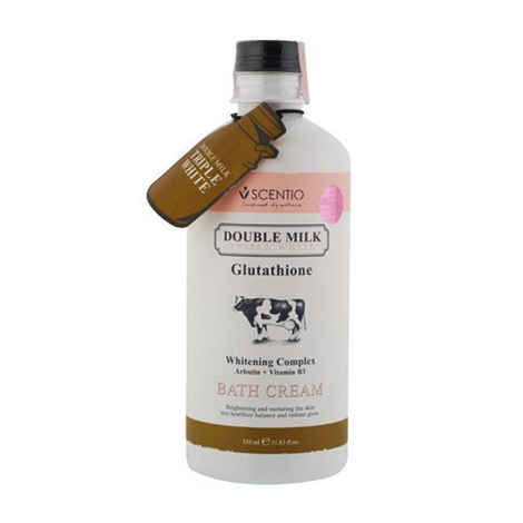 Buy Scentio Double Milk Triple White Glutathione Whitening Complex Bath Cream (Made In Thailand) - Purplle