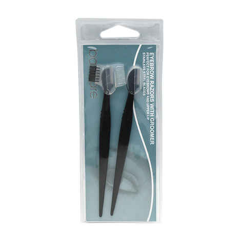 Buy Basicare Razor 2Pcs With Eyebrow Gromer - Purplle