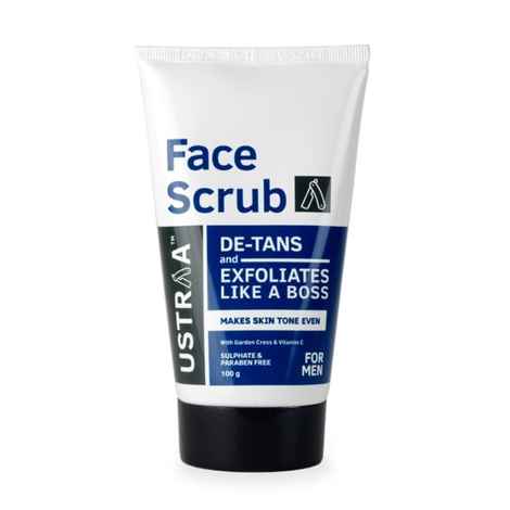 Buy Ustraa De Tan Face Scrub For Men (100 g) - Purplle