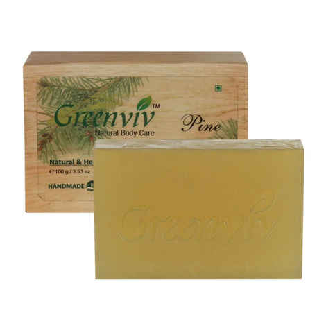 Buy Greenviv Natural Pine Soap (100 g) - Purplle