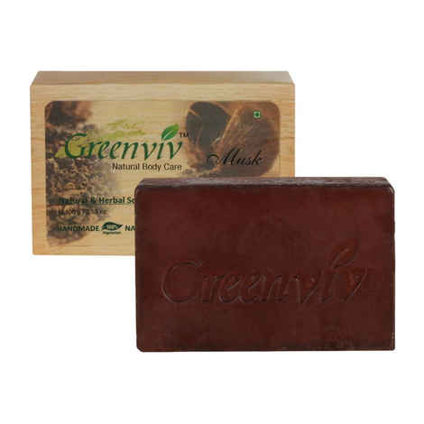 Buy Greenviv Natural Musk Soap (100 g) - Purplle