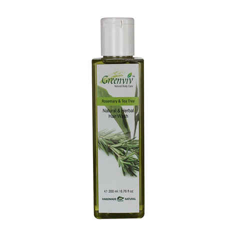 Buy Greenviv Natural Rosemary & Tea Tree Hair Wash (200 ml) - Purplle