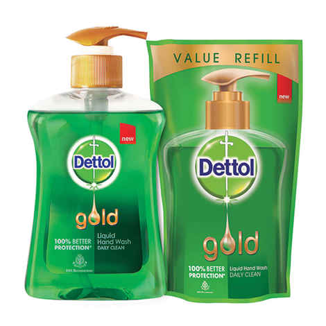 Buy Dettol Liquid Hand Wash Daily Clean (200 ml) + Dettol Hand Wash (185 ml) - Purplle