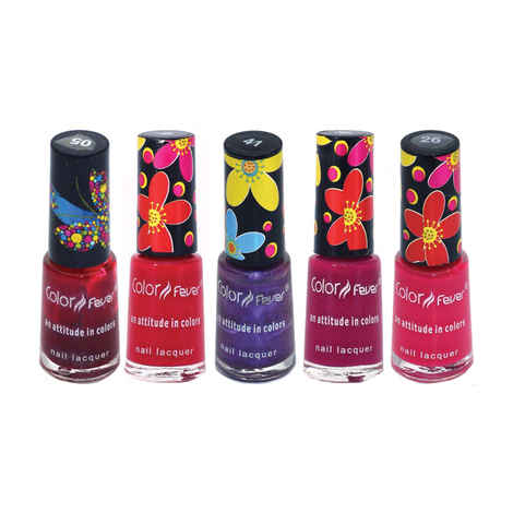 Buy Color Fever Muti Shine Nail Lacquer Multi Berries (25 ml) - Purplle