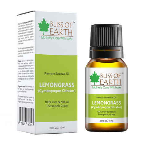 Buy Bliss Of Earth Premium Lemongrass (Cymbopogon Citratus) Essential Oil (10 ml) - Purplle