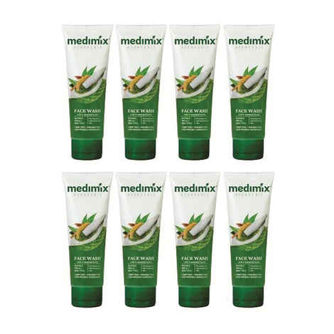 Buy Medimix Face Wash Essential Herbs (50 ml) (Pack of 8) - Purplle