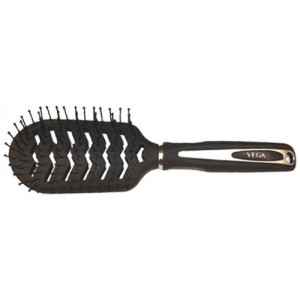 Buy Vega Vent Brush Black Rubber Coating - E7-VB - Purplle