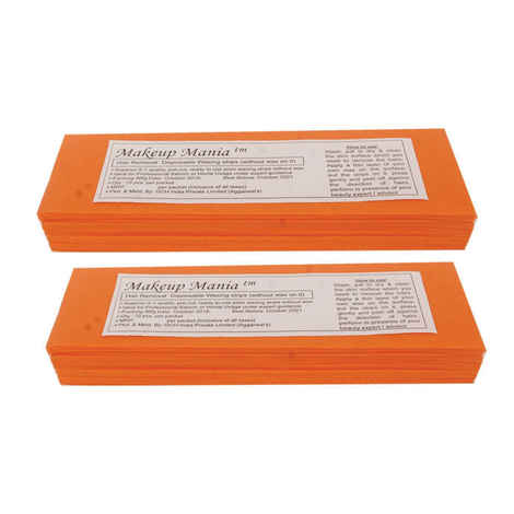Buy Makeup Mania Hair Removal Waxing Strips - Orange 140 Pcs - Purplle