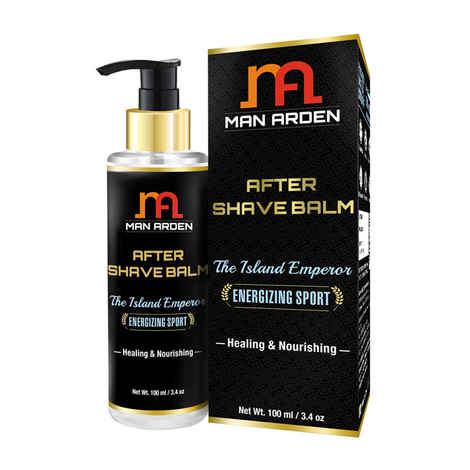 Buy Man Arden After Shave Balm The Island Emperor (Energizing Sport) Healing & NourIshing (100 ml) - Purplle
