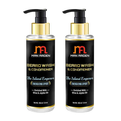 Buy Man Arden Beard Wash (Shampoo) & Conditioner The Island Emperor (100 ml) x Pack of 2 - Purplle