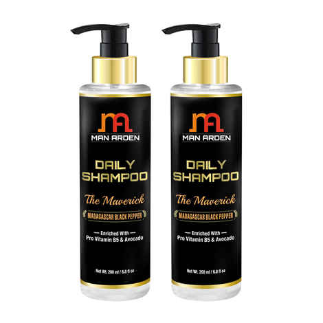 Buy Man Arden Daily Hair Shampoo The Maverick (200 ml) x Pack of 2 - Purplle