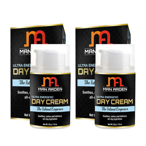 Buy Man Arden Ultra Energetic Day Cream The Island Emperor (50 g) x Pack of 2 - Purplle
