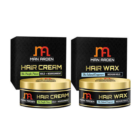 Buy Man Arden Hair Cream The Pacific Prince + Hair Wax (The Island Emperor Kit) - Purplle