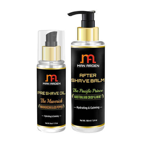Man Arden Pre Shave Oil (The Maverick) + After Shave Balm (The Pacific Prince)