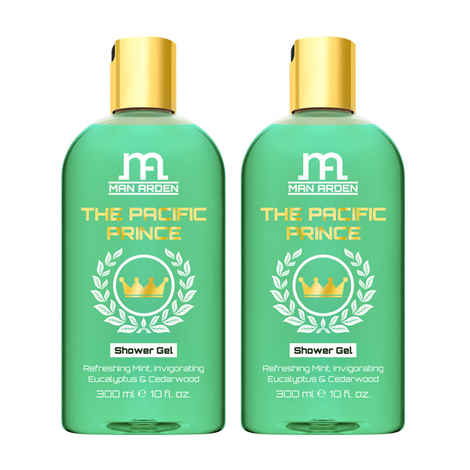 Buy Man Arden The Pacific Prince Luxury Shower Gel Body Wash (300 ml) (Pack of 2) - Purplle