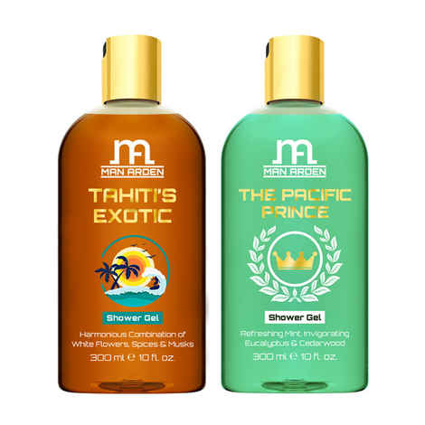 Buy Man Arden Tahiti's Exotic + The Pacific Prince Luxury Shower Gel (300 ml) - Purplle