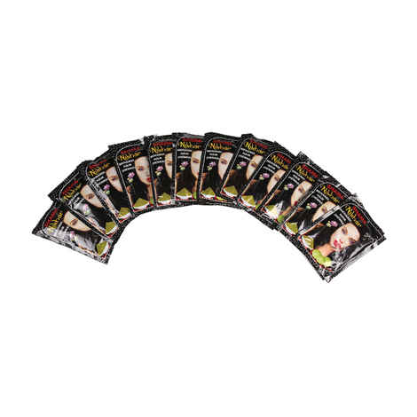 Buy Shama Nikhar Black Coloured Hair Mehandi For Unisex (45 g) Each Pack Of 12 - Purplle