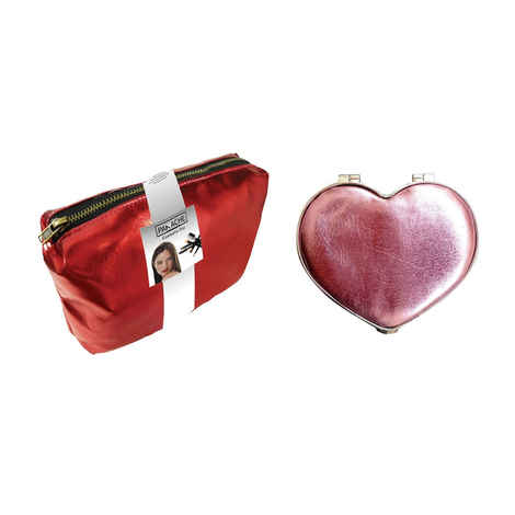 Buy Panache Combo Of 2, Compact Mirror Romance & Cosmetic Bag - Purplle