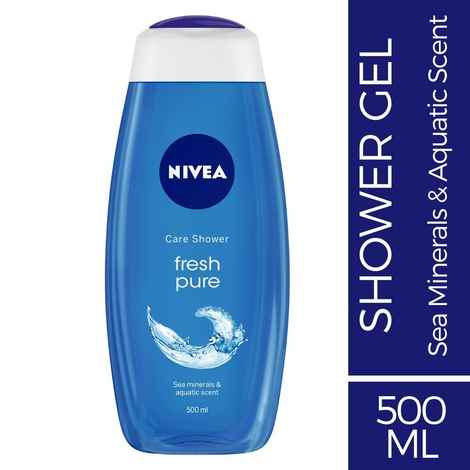 NIVEA Shower Gel, Fresh Pure Body Wash, 500ml