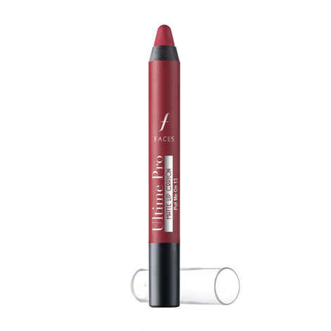 Faces Canada Ultime Pro Matte Lip Crayon - Put Me On 13 (2.8 g) With Free Sharpener