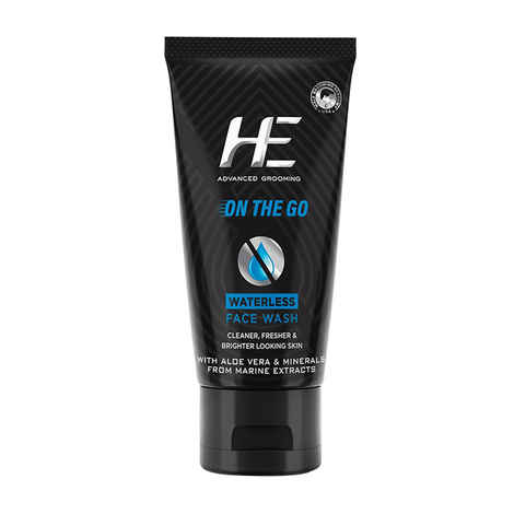 Buy He On The Go Waterless Face Wash (50 g) - Purplle