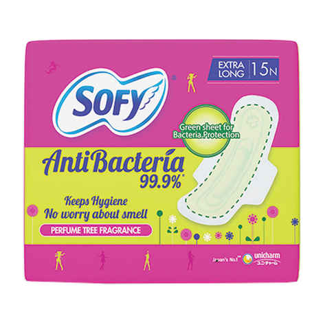 Buy Sofy Antibacteria Sanitary Pad - Xlarge-15 - Purplle
