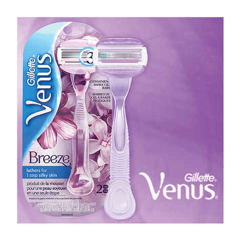 Buy Gillette Venus Breeze Shaving Razor For Hair Removal - Purplle