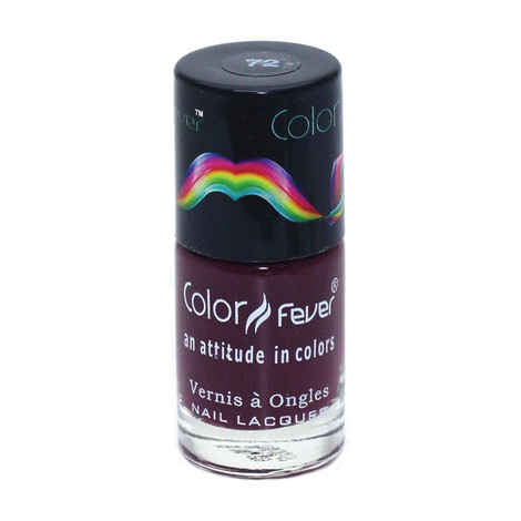 Buy Color Fever Absolute Matt Nail lacquer Matt Dark Maroon,0.30 Ounce - Purplle