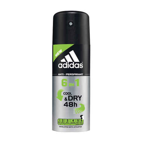 Buy Adidas 6 In 1 Male Deodorant (150 ml) - Purplle