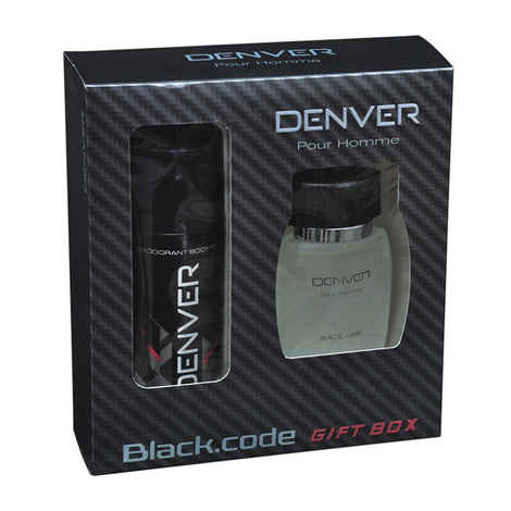 Denver Gift Pack Black Code ( Deo + Perfume ) (400 g)