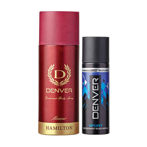 Buy Denver Deo Honour (165 ml) & Sports Deo Nano (50 ml) - Purplle