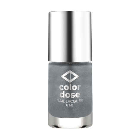 Buy Color Dose Glitter Silver Star 46 Nail Polish - Purplle