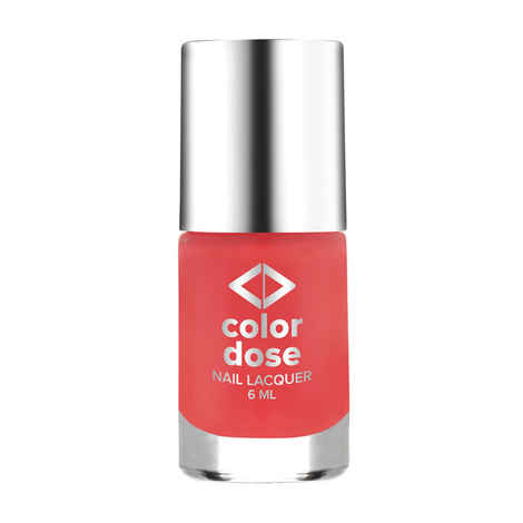 Buy Color Dose Matt Orange Pastel 42 Nail Polish - Purplle