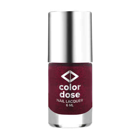 Buy Color Dose Pearls Bridal Maroon Nail Polish - Purplle
